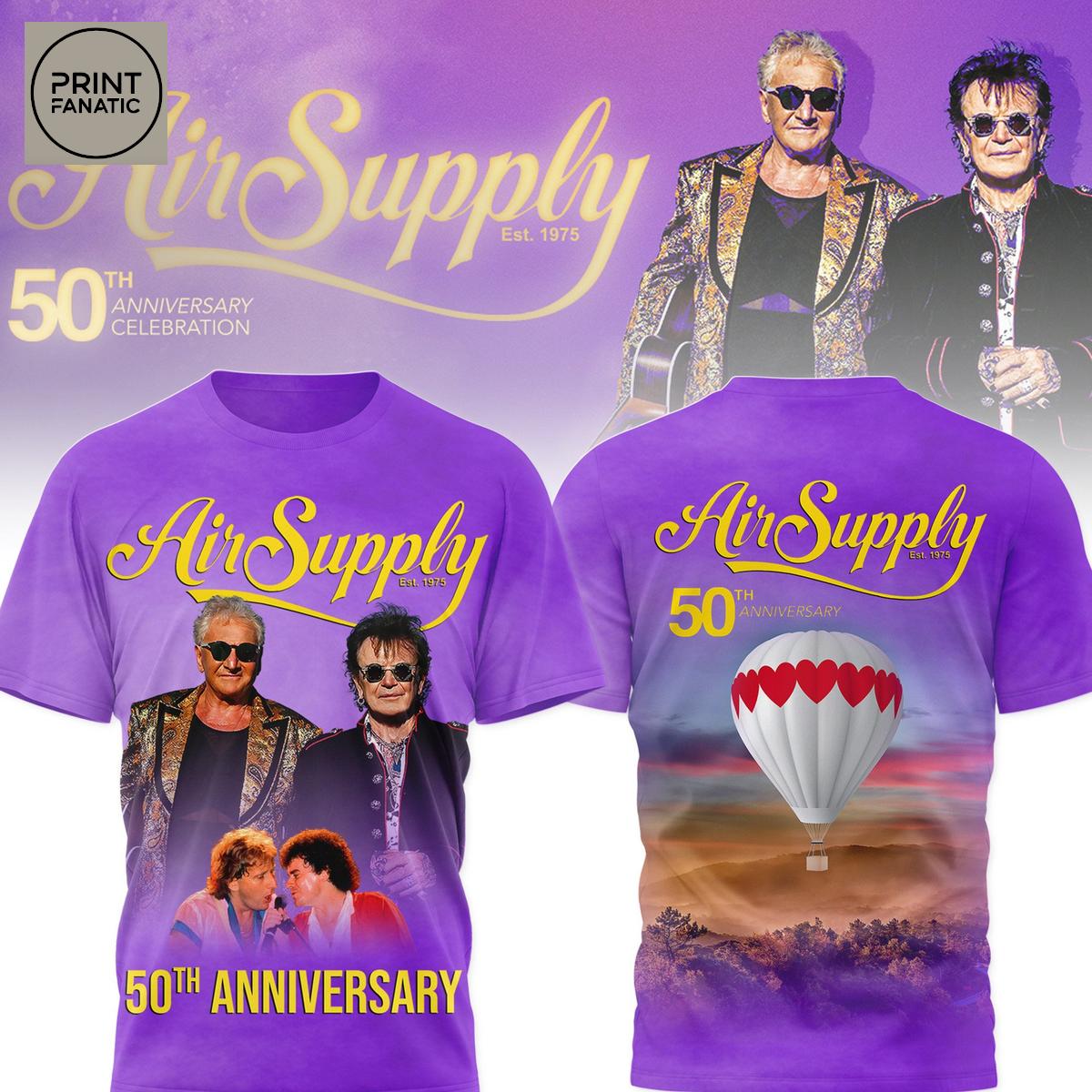 Air Supply 50th Anniversary Hoodie T Shirt Air Supply 50th Anniversary Hoodie T Shirt