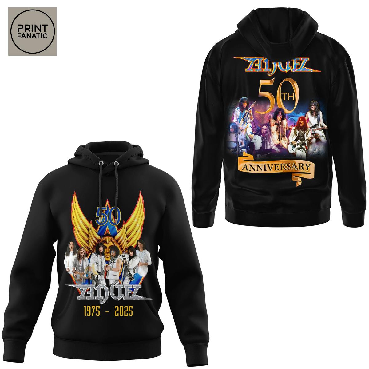 Angel 50th Anniversary 1975 2025 Hoodie T Shirt Angel 50th Anniversary 1975 2025 Hoodie T Shirt