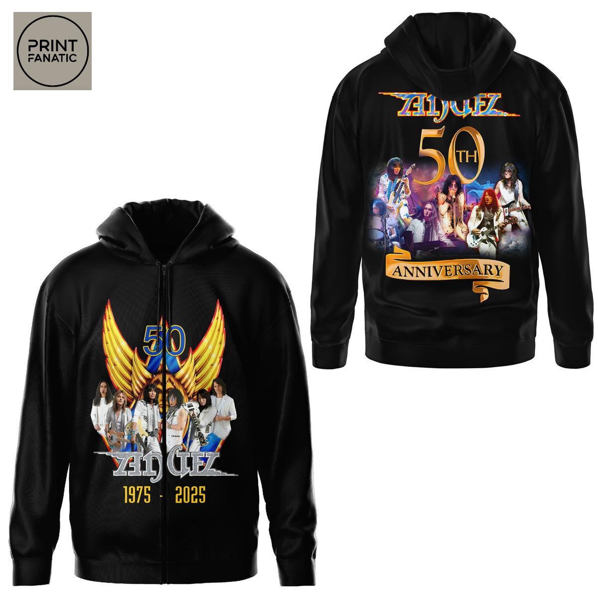 Angel 50th Anniversary 1975 2025 Hoodie T Shirt Angel 50th Anniversary 1975 2025 Hoodie T Shirt