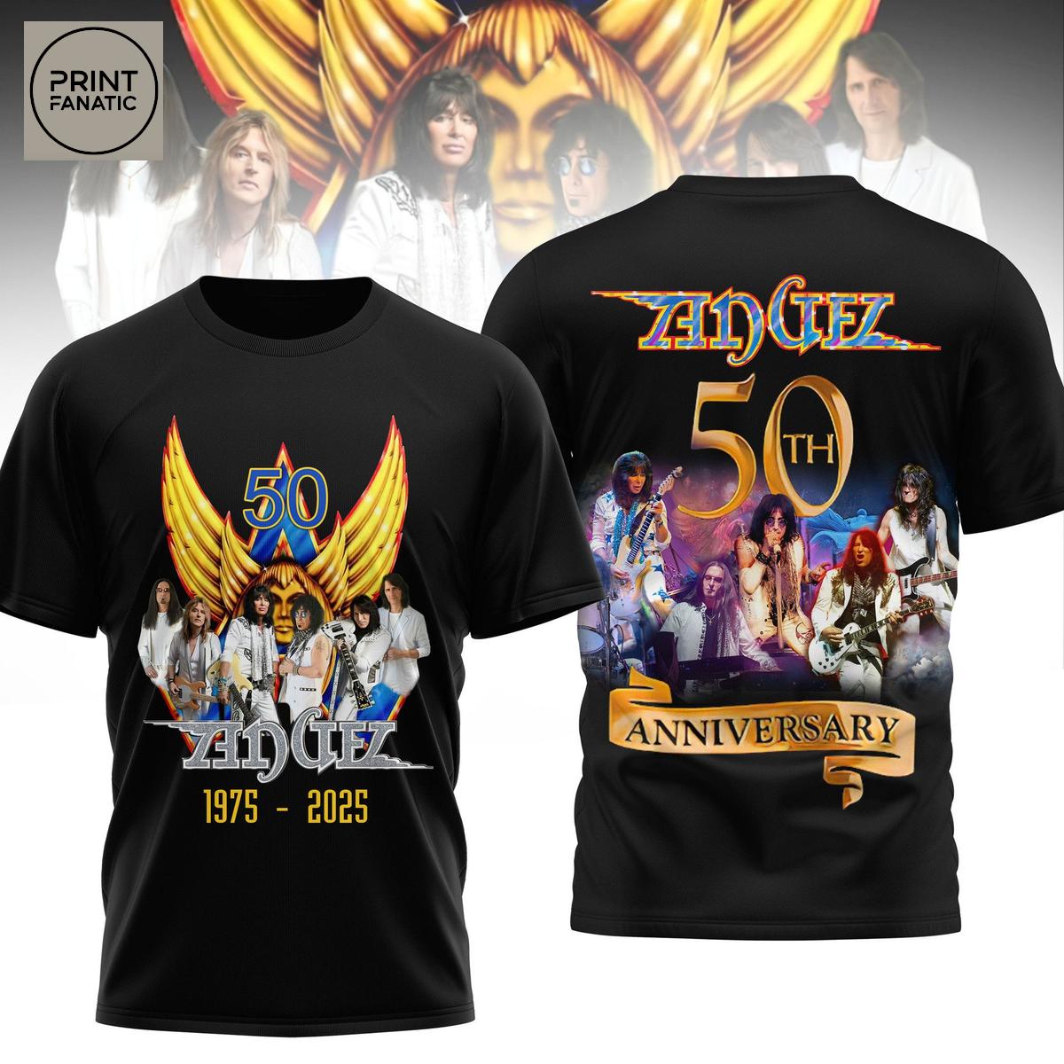Angel 50th Anniversary 1975 2025 Hoodie T Shirt Angel 50th Anniversary 1975 2025 Hoodie T Shirt