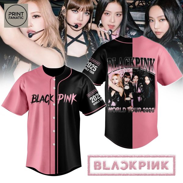 Black Pink World Tour 2025 Baseball Jersey