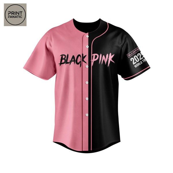 Black Pink World Tour 2025 Baseball Jersey