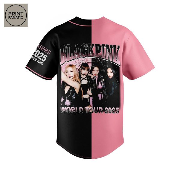 Black Pink World Tour 2025 Baseball Jersey