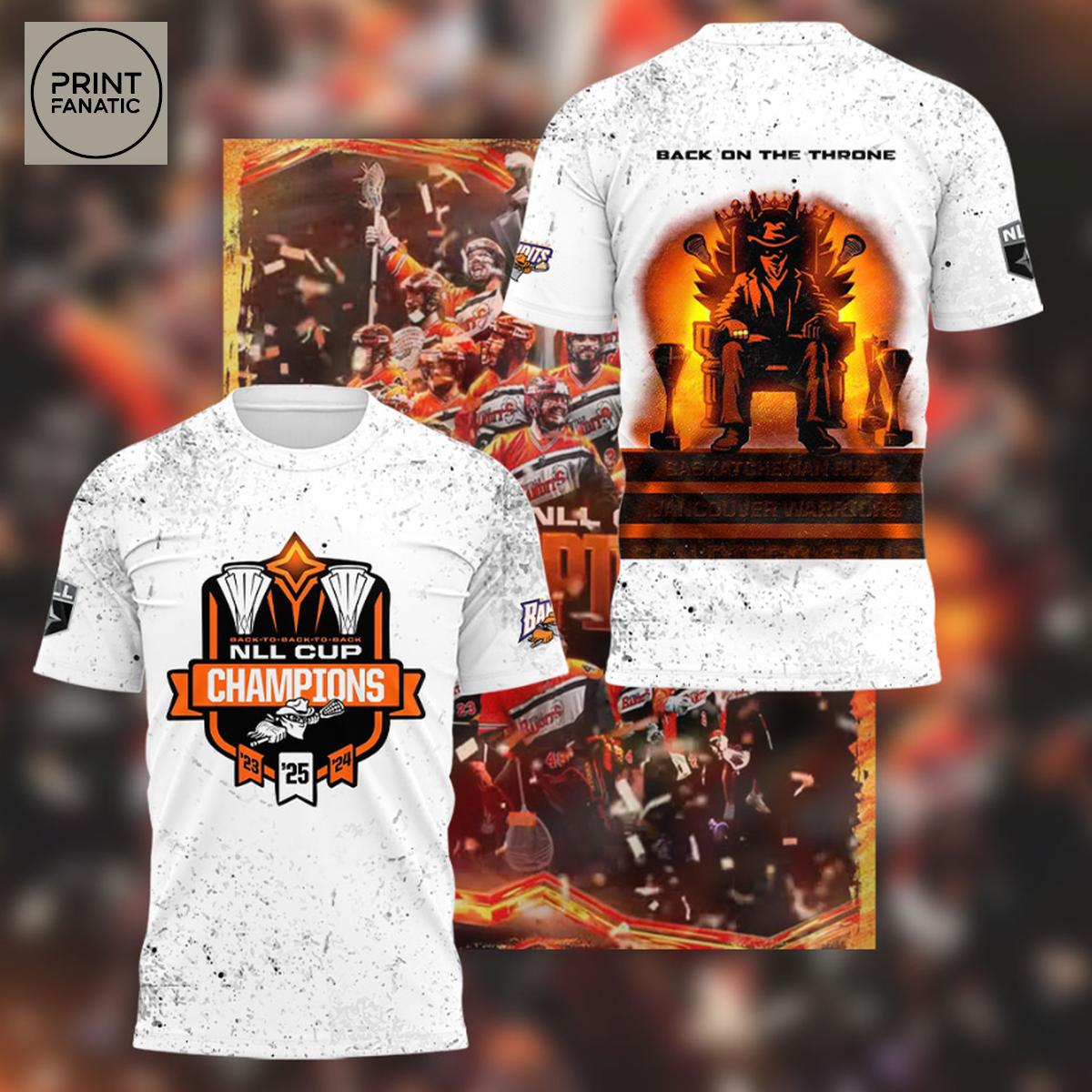 Buffalo Bandits NLL Cup 2025 White Hoodie T Shirt Buffalo Bandits NLL Cup 2025 White Hoodie T Shirt