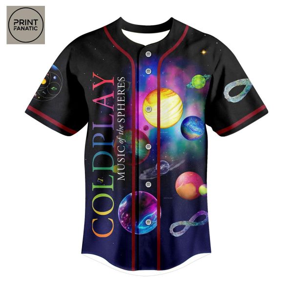 Coldplay Music Of The Spheres World Tour 2025 Baseball Jersey