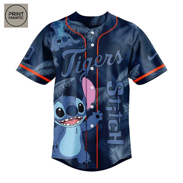 Detroit Tigers Lilo And Stitch Baseball Jersey