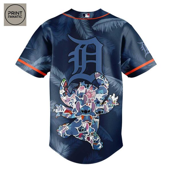 Detroit Tigers Lilo And Stitch Baseball Jersey