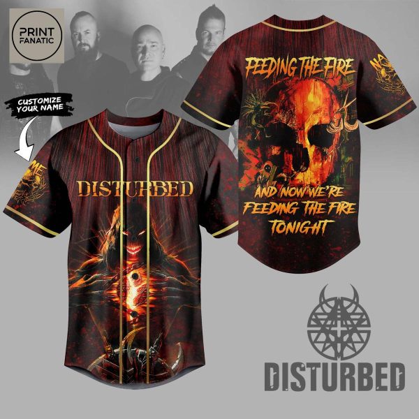 Disturbed Feeding The Fire Personalized Baseball Jersey
