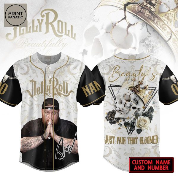 Jelly Roll Just Pain That Bloomed Personalized Baseball Jersey