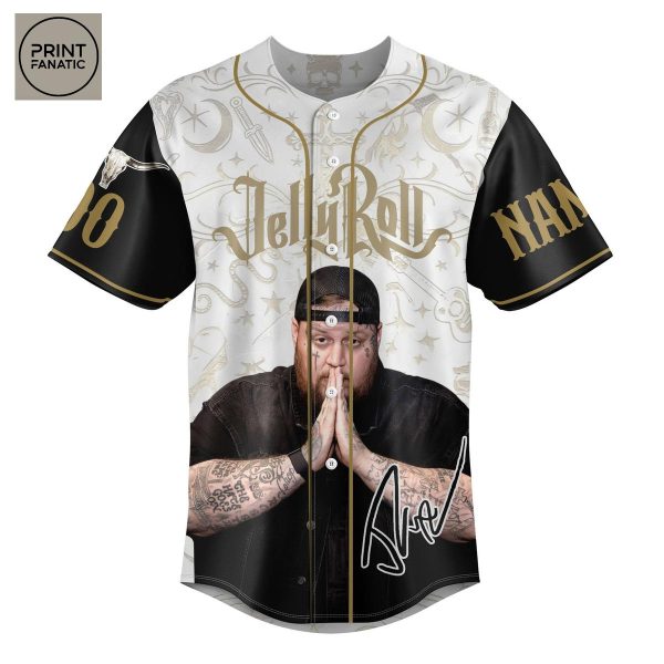 Jelly Roll Just Pain That Bloomed Personalized Baseball Jersey