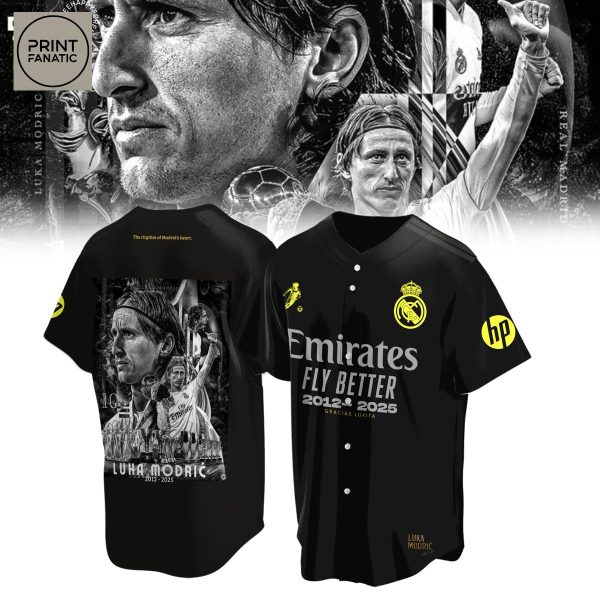 Luka Modric Real Madrid 2012 2025 Gracias Lukita Memories Baseball Jersey