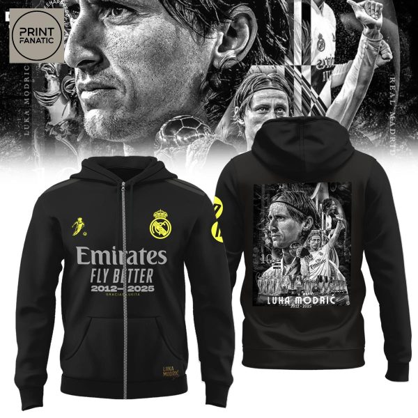 Luka Modric Real Madrid 2012 2025 Gracias Lukita Memories Hoodie T Shirt