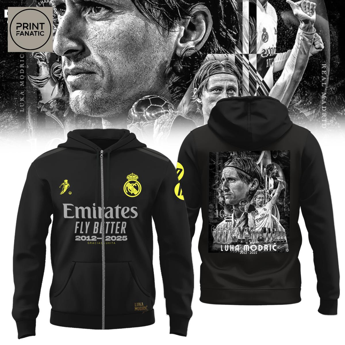 Luka Modric Real Madrid 2012 2025 Gracias Lukita Memories Hoodie T Shirt Luka Modric Real Madrid 2012 2025 Gracias Lukita Memories Hoodie T Shirt
