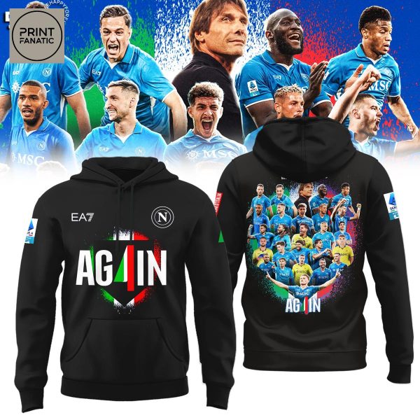 Napoli Scudetto 2025 We Are The Champions Four Again Hoodie T Shirt