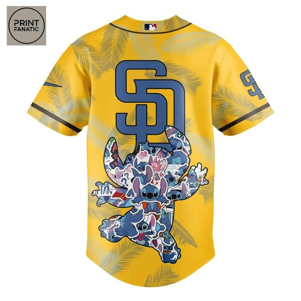 San Diego Padres Lilo And Stitch Baseball Jersey