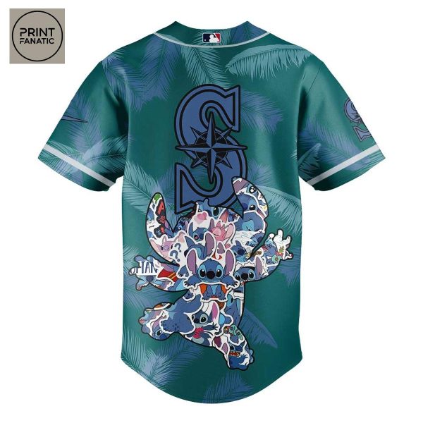 Seattle Mariners Lilo And Stitch Baseball Jersey