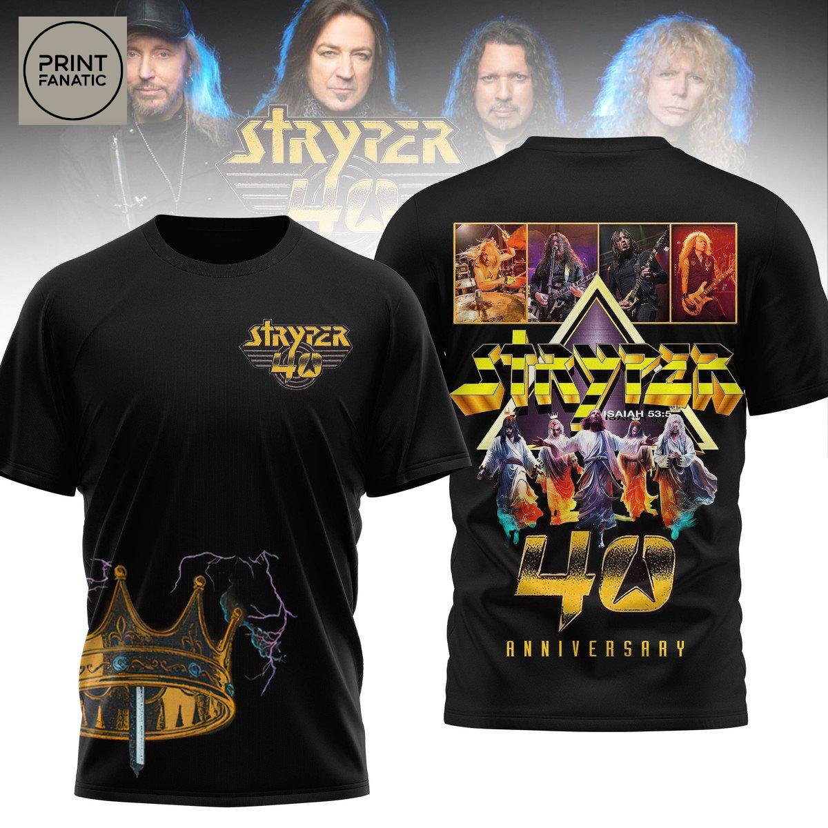 Stryper 40th Anniversary Hoodie T Shirt Stryper 40th Anniversary Hoodie T Shirt