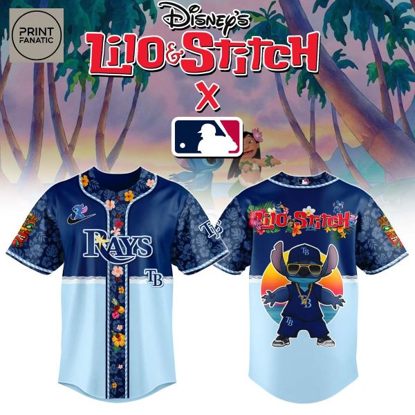 Tampa Bay Rays MLB 2025 Lilo & Stitch Baseball Jersey